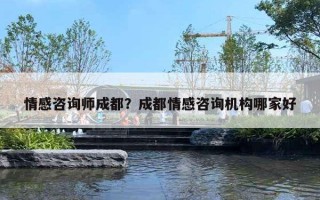 情感咨詢師成都？成都情感咨詢機構哪家好