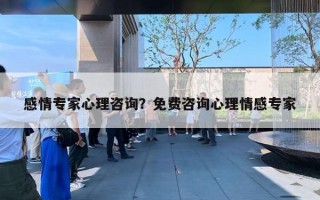 感情專家心理咨詢？免費(fèi)咨詢心理情感專家