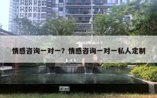 情感咨詢(xún)一對(duì)一？情感咨詢(xún)一對(duì)一私人定制