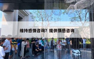 維持感情咨詢？提供情感咨詢