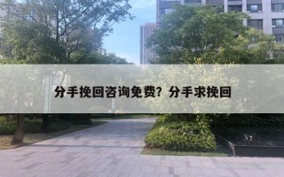 分手挽回咨詢(xún)免費(fèi)？分手求挽回