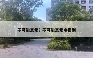 不可能戀愛？不可能戀愛電視劇