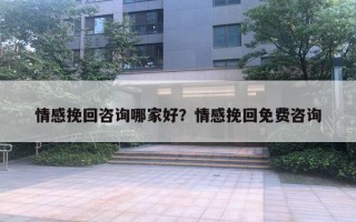 情感挽回咨詢哪家好？情感挽回免費咨詢