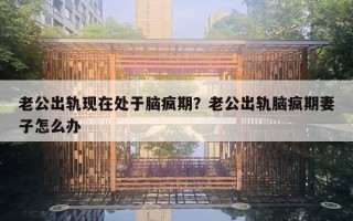 老公出軌現(xiàn)在處于腦瘋期？老公出軌腦瘋期妻子怎么辦