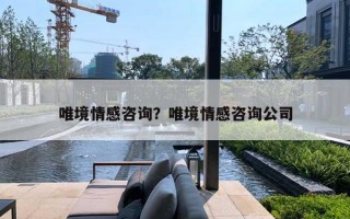 唯境情感咨詢？唯境情感咨詢公司