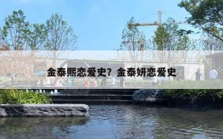金泰熙戀愛史？金泰妍戀愛史