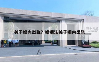 關(guān)于婚內(nèi)出軌？婚姻法關(guān)于婚內(nèi)出軌