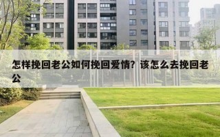 怎樣挽回老公如何挽回愛(ài)情？該怎么去挽回老公