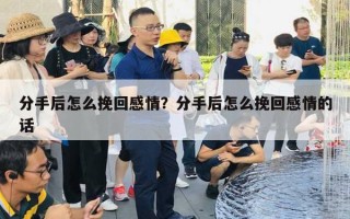 分手后怎么挽回感情？分手后怎么挽回感情的話