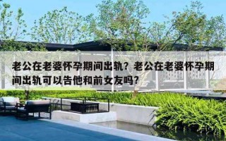 老公在老婆懷孕期間出軌？老公在老婆懷孕期間出軌可以告他和前女友嗎?