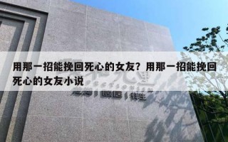 用那一招能挽回死心的女友？用那一招能挽回死心的女友小說